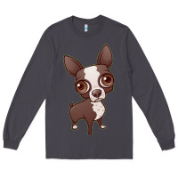 Smoke zippy the boston terrier Long Sleeve Tee - linhVisuals