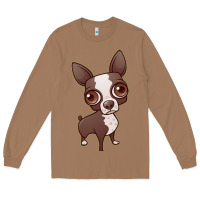Toasted Coconut zippy the boston terrier Long Sleeve Tee - linhVisuals