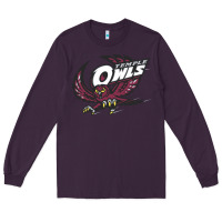 Plum temple owls Long Sleeve Tee - linhVisuals