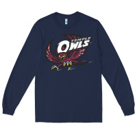 Navy temple owls Long Sleeve Tee - linhVisuals