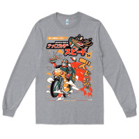 Heather Grey ramen rider food, noodles Long Sleeve Tee - linhVisuals