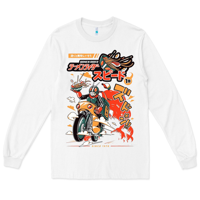 Ramen Rider Food, Noodles Long Sleeve Tee by linhVisuals | Teevron