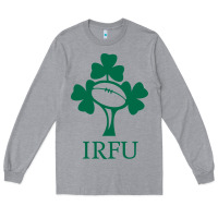 Heather Grey irish rugby football union Long Sleeve Tee - linhVisuals