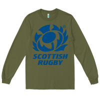 Army Green scottish rugby Long Sleeve Tee - linhVisuals
