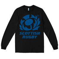 Black scottish rugby Long Sleeve Tee - linhVisuals