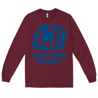 Burgundy scottish rugby Long Sleeve Tee - linhVisuals