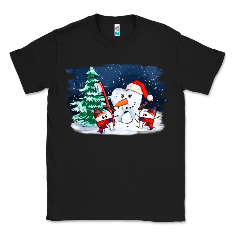 Teeth Snow Party Costom Ado Classic Tee by OliviaCreatesArt | Teevron
