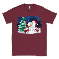 Burgundy teeth snow party costom ado Classic Tee - OliviaCreatesArt