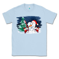 Dusty Blue teeth snow party costom ado Classic Tee - OliviaCreatesArt