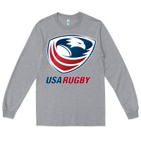 Heather Grey rugby Long Sleeve Tee - linhVisuals