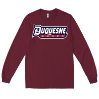 Burgundy duquesne sports Long Sleeve Tee - linhVisuals
