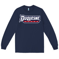 Navy duquesne sports Long Sleeve Tee - linhVisuals
