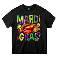 Black mardi gras crawfish olivia Heavy Core Tee - OliviaCreatesArt