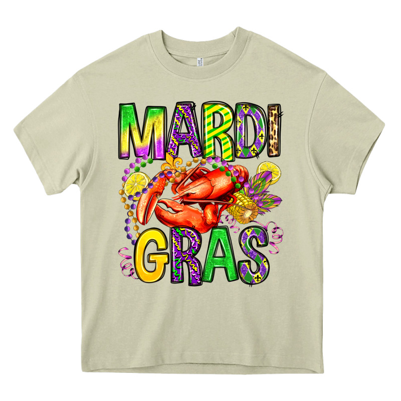 Mardi Gras Crawfish Olivia Heavy Core Tee by OliviaCreatesArt | Teevron
