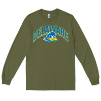 Army Green delaware sportss Long Sleeve Tee - linhVisuals