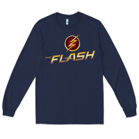 Navy the flash 02 Long Sleeve Tee - linhVisuals