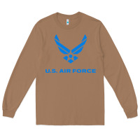 Toasted Coconut us force usaf distressed Long Sleeve Tee - linhVisuals