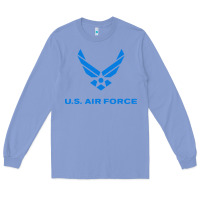 Colony Blue us force usaf distressed Long Sleeve Tee - linhVisuals