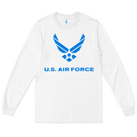 White us force usaf distressed Long Sleeve Tee - linhVisuals