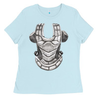 Baby Blue Chest Protector Fa Element Ladies Tee - FaDigitalArtStudio