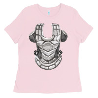 Bubblegum Pink Chest Protector Fa Element Ladies Tee - FaDigitalArtStudio