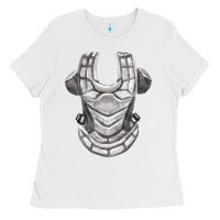 White Chest Protector Fa Element Ladies Tee - FaDigitalArtStudio