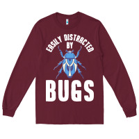 Burgundy entomology t  shirt entomology entomologist t  shirtby Long Sleeve Tee - linhVisuals