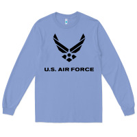 Colony Blue us air force usaf distressed Long Sleeve Tee - linhVisuals