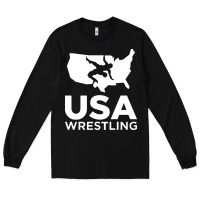 Black usa fight Long Sleeve Tee - linhVisuals