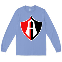 Colony Blue Atlas Football Long Sleeve Tee - linhVisuals