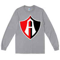 Heather Grey Atlas Football Long Sleeve Tee - linhVisuals