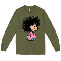 Army Green MAFALDA Long Sleeve Tee - linhVisuals