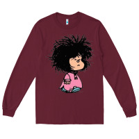 Burgundy MAFALDA Long Sleeve Tee - linhVisuals