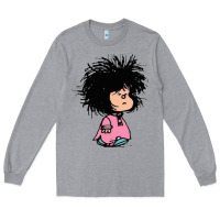 Heather Grey MAFALDA Long Sleeve Tee - linhVisuals