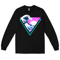 Black vaporwave aesthetic Long Sleeve Tee - linhVisuals