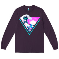 Plum vaporwave aesthetic Long Sleeve Tee - linhVisuals