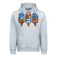 Heather Grey patriotic leopard popsicles Urban Hoodie - Jasminsmagicworld