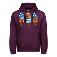 Mauve Wine patriotic leopard popsicles Urban Hoodie - Jasminsmagicworld