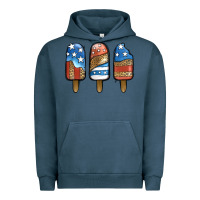 Pigment Midnight Navy patriotic leopard popsicles Urban Hoodie - Jasminsmagicworld