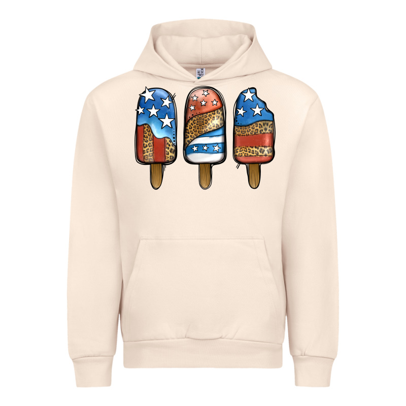 Patriotic Leopard Popsicles Urban Hoodie by Jasminsmagicworld | Teevron
