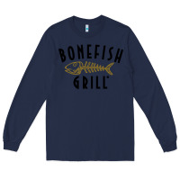 Navy bonefish grill Long Sleeve Tee - linhVisuals