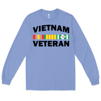 Colony Blue vietnam veteran flag Long Sleeve Tee - linhVisuals