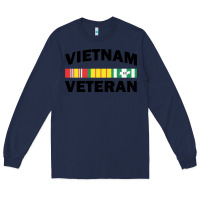 Navy vietnam veteran flag Long Sleeve Tee - linhVisuals