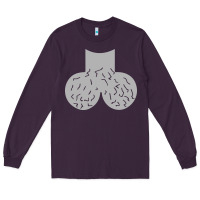 Plum dick head ball sack Long Sleeve Tee - linhVisuals