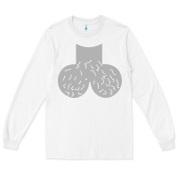 White dick head ball sack Long Sleeve Tee - linhVisuals
