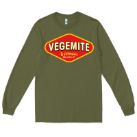 Army Green vegemite Long Sleeve Tee - linhVisuals