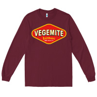 Burgundy vegemite Long Sleeve Tee - linhVisuals
