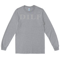 Heather Grey dilf Long Sleeve Tee - linhVisuals