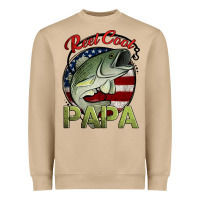 Reel Cool Papa Fishing Heavyweight Sweatshirt | Teevron