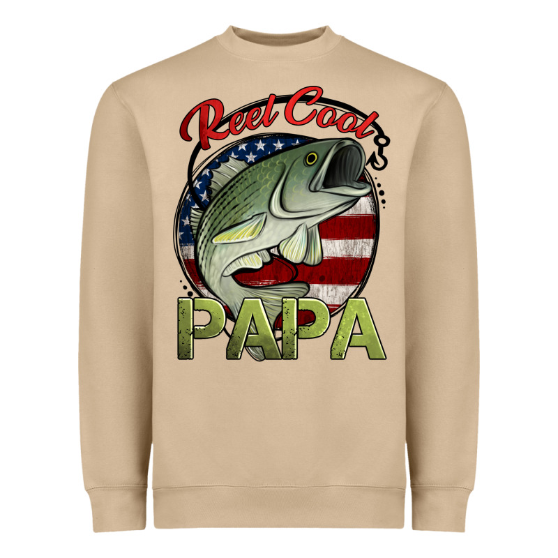Reel Cool Papa Fishing Heavyweight Sweatshirt by Jasminsmagicworld | Teevron